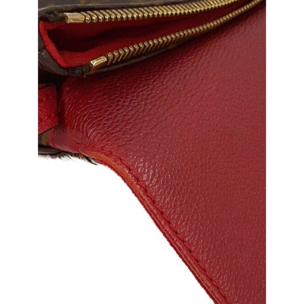 Louis Vuitton Monogram Leather Brown Twice Shoulder Bag - Picture 6 of 8